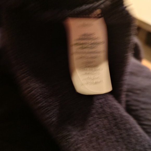 New!  Aerie Navy Crinkle Sweatshirt XL – Cozy Fall Essential - Picture 6 of 7